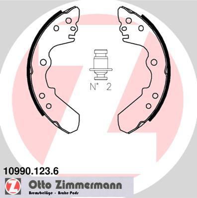 Zimmermann 10990.123.6 - Комплект гальм, барабанний механізм avtolavka.club