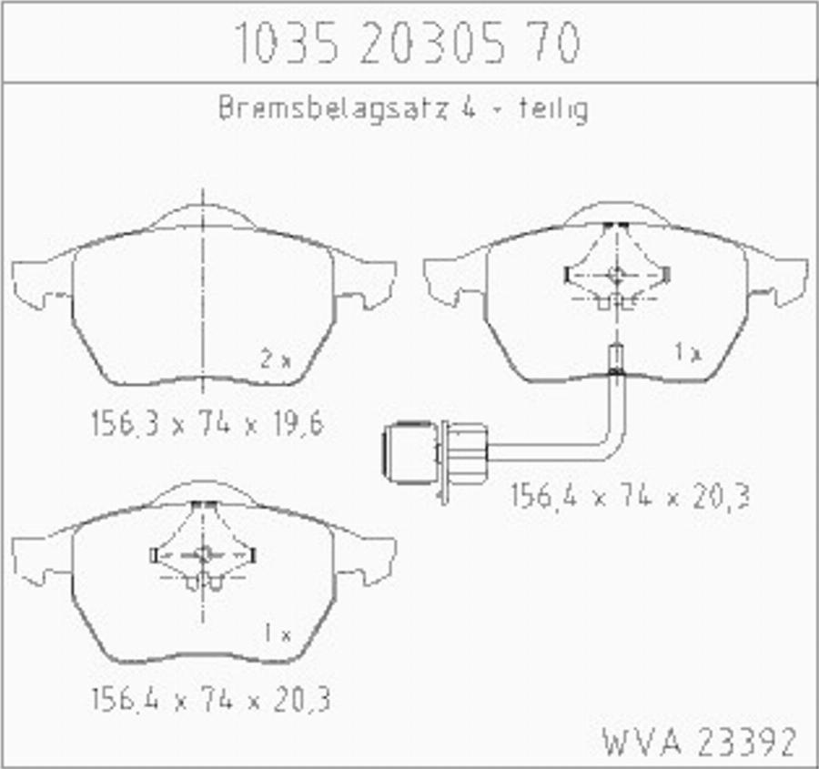 Zimmermann 10352030570 - Гальмівні колодки, дискові гальма avtolavka.club