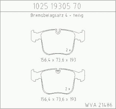 Zimmermann 10251930570 - Гальмівні колодки, дискові гальма avtolavka.club