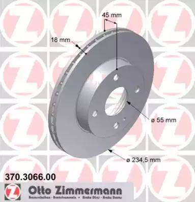 Zimmermann 370.3066.00 - Гальмівний диск avtolavka.club