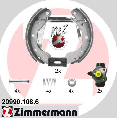 Zimmermann 20990.108.6 - Комплект гальм, барабанний механізм avtolavka.club