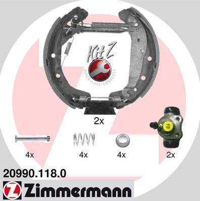 Zimmermann 20990.118.0 - Комплект гальм, барабанний механізм avtolavka.club