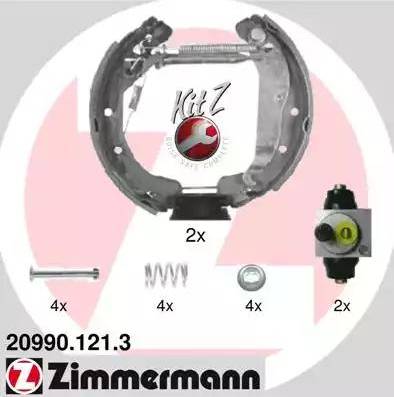 Zimmermann 20990.121.3 - Комплект гальм, барабанний механізм avtolavka.club