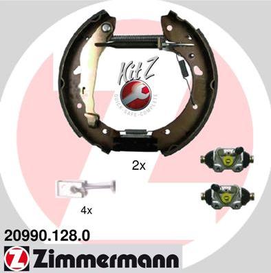 Zimmermann 20990.128.0 - Комплект гальм, барабанний механізм avtolavka.club