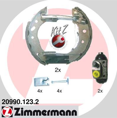 Zimmermann 20990.123.2 - Комплект гальм, барабанний механізм avtolavka.club