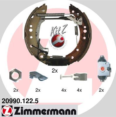 Zimmermann 20990.122.5 - Комплект гальм, барабанний механізм avtolavka.club