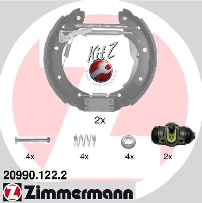 Zimmermann 20990.122.2 - Комплект гальм, барабанний механізм avtolavka.club