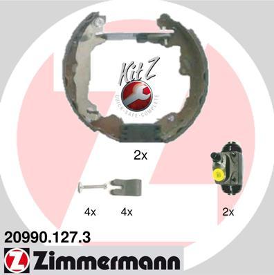 Zimmermann 20990.127.3 - Комплект гальм, барабанний механізм avtolavka.club