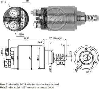 ZM ZM-543 - Тягове реле, стартер avtolavka.club