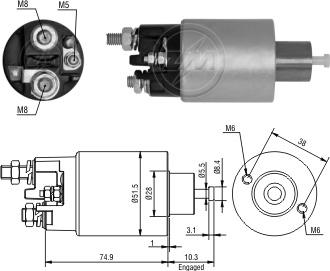 ZM ZM-2993 - Тягове реле, стартер avtolavka.club