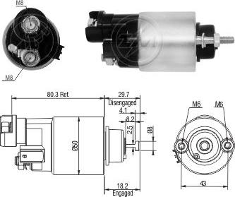 ZM ZM 7-705 - Тягове реле, стартер avtolavka.club