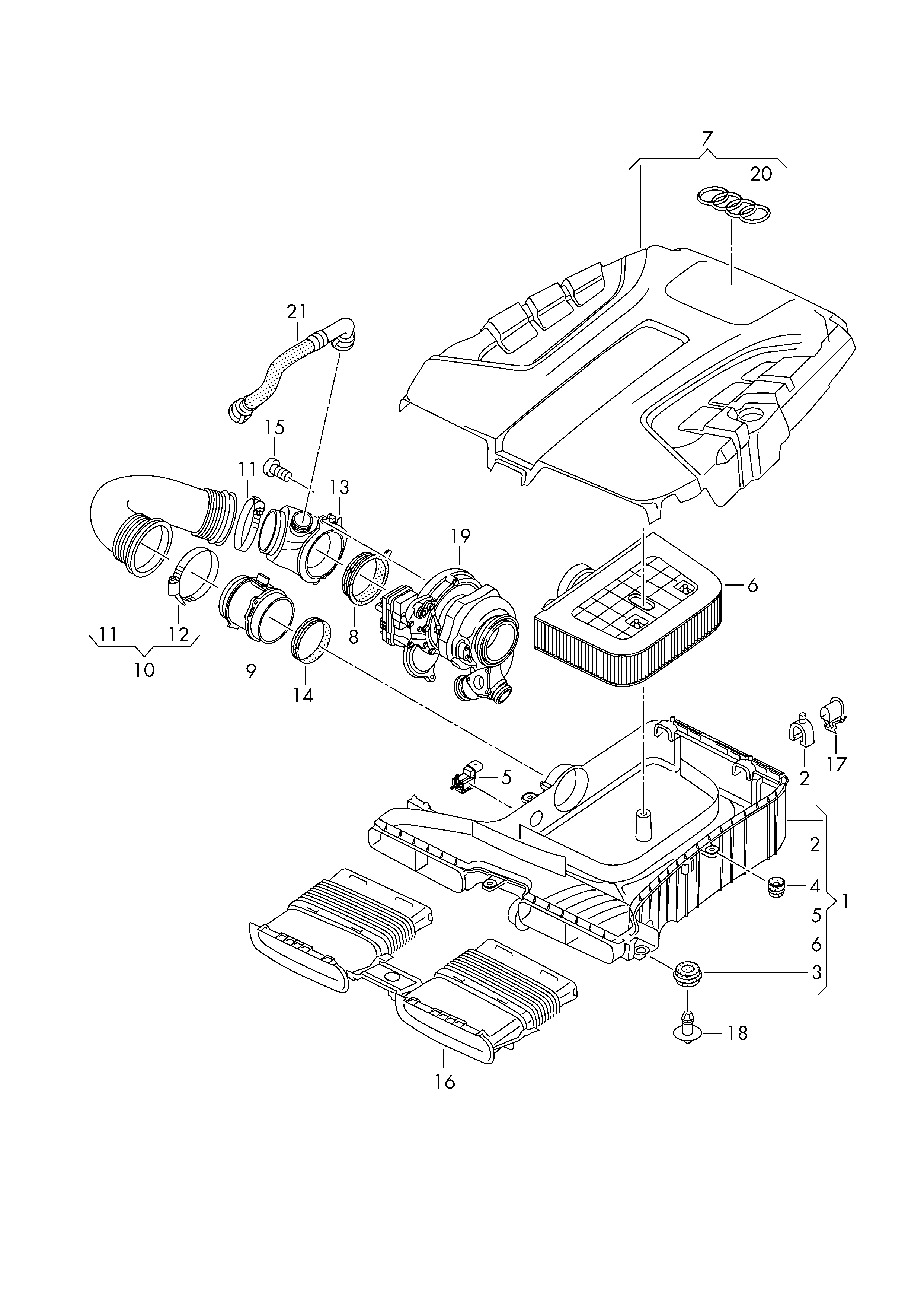 VAG 4M0 133 843 C - Повітряний фільтр avtolavka.club