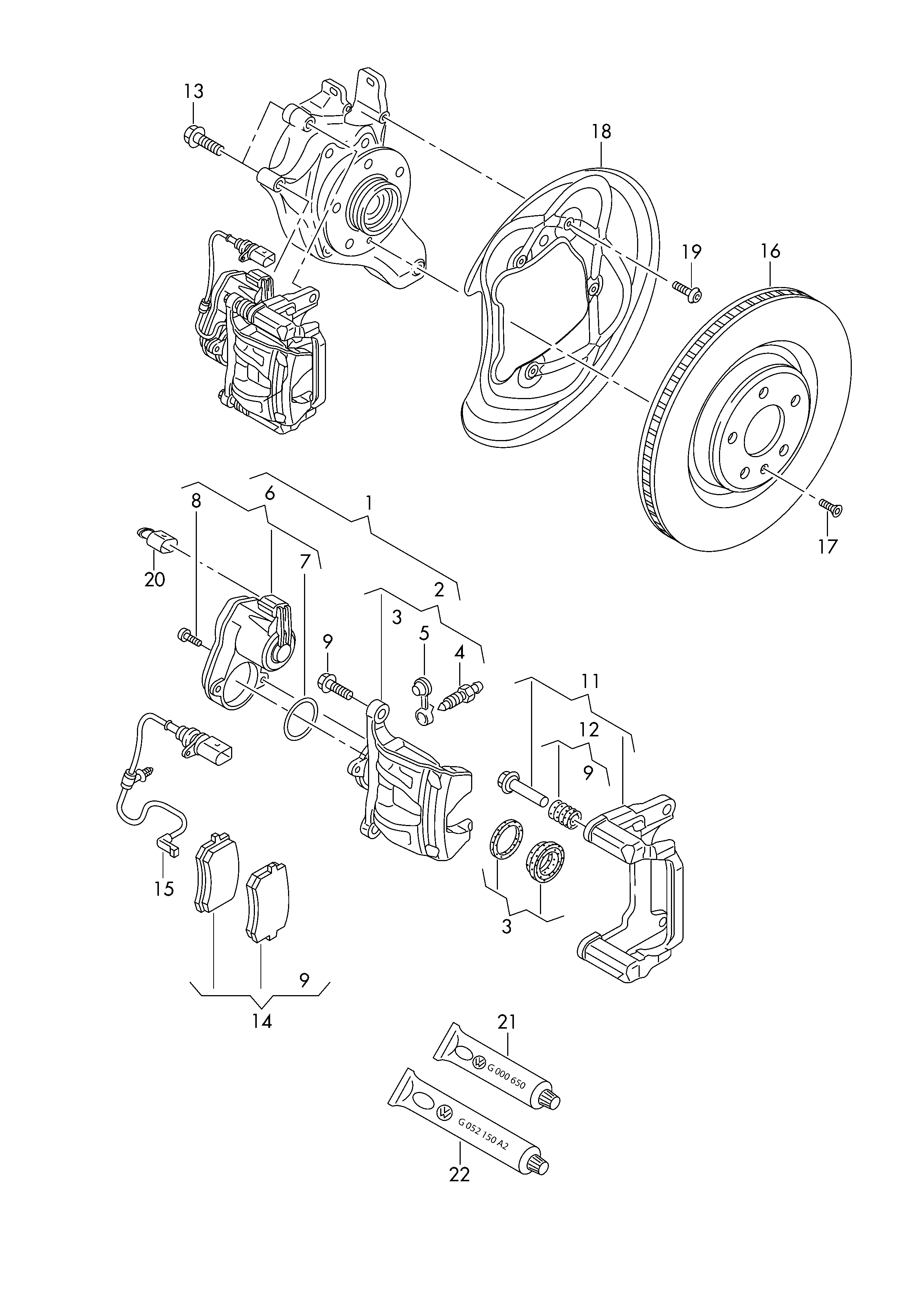 AUDI 8W0 698 451 F - Гальмівні колодки, дискові гальма avtolavka.club