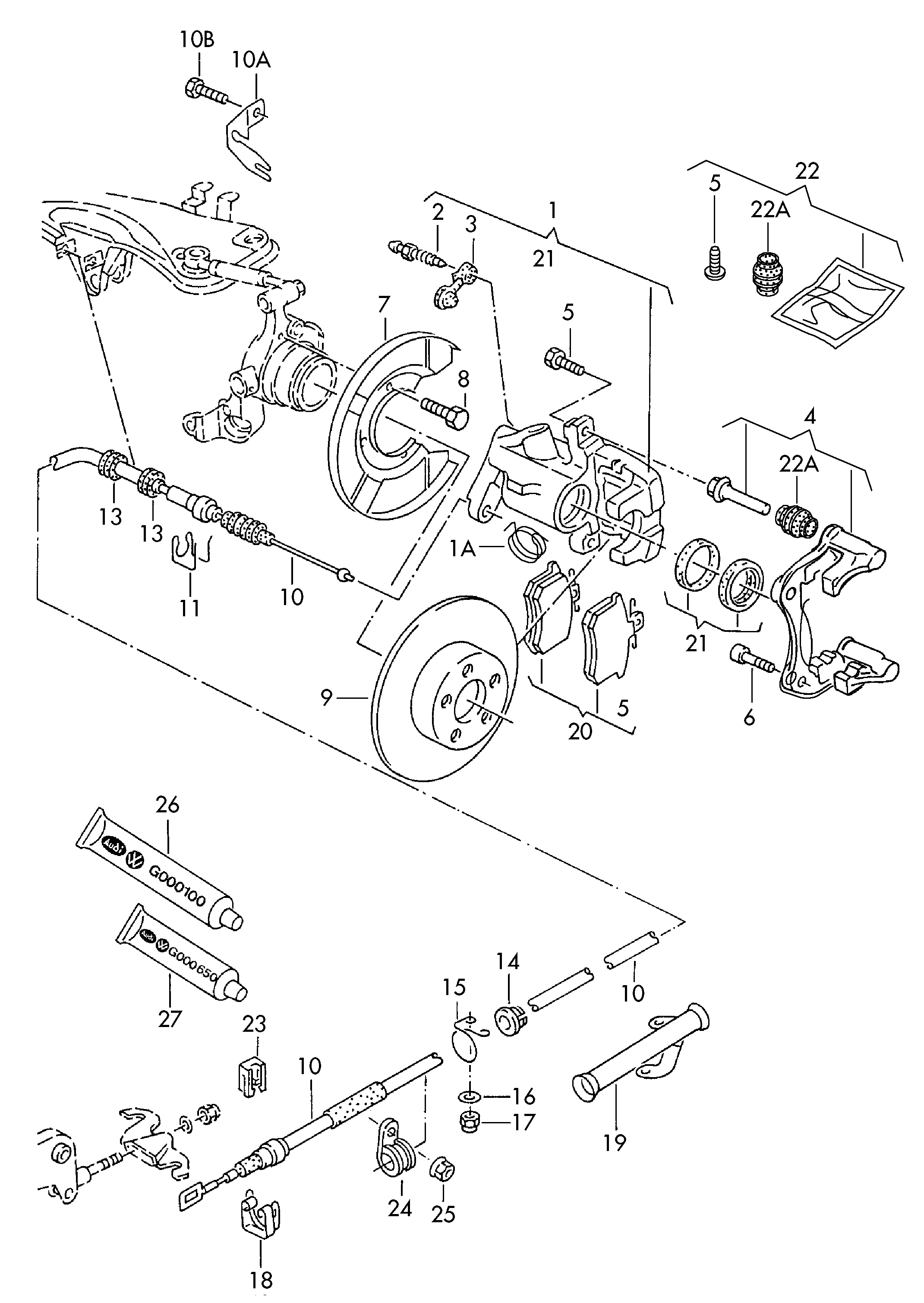 VW 853 615 423 AX - Гальмівний супорт avtolavka.club