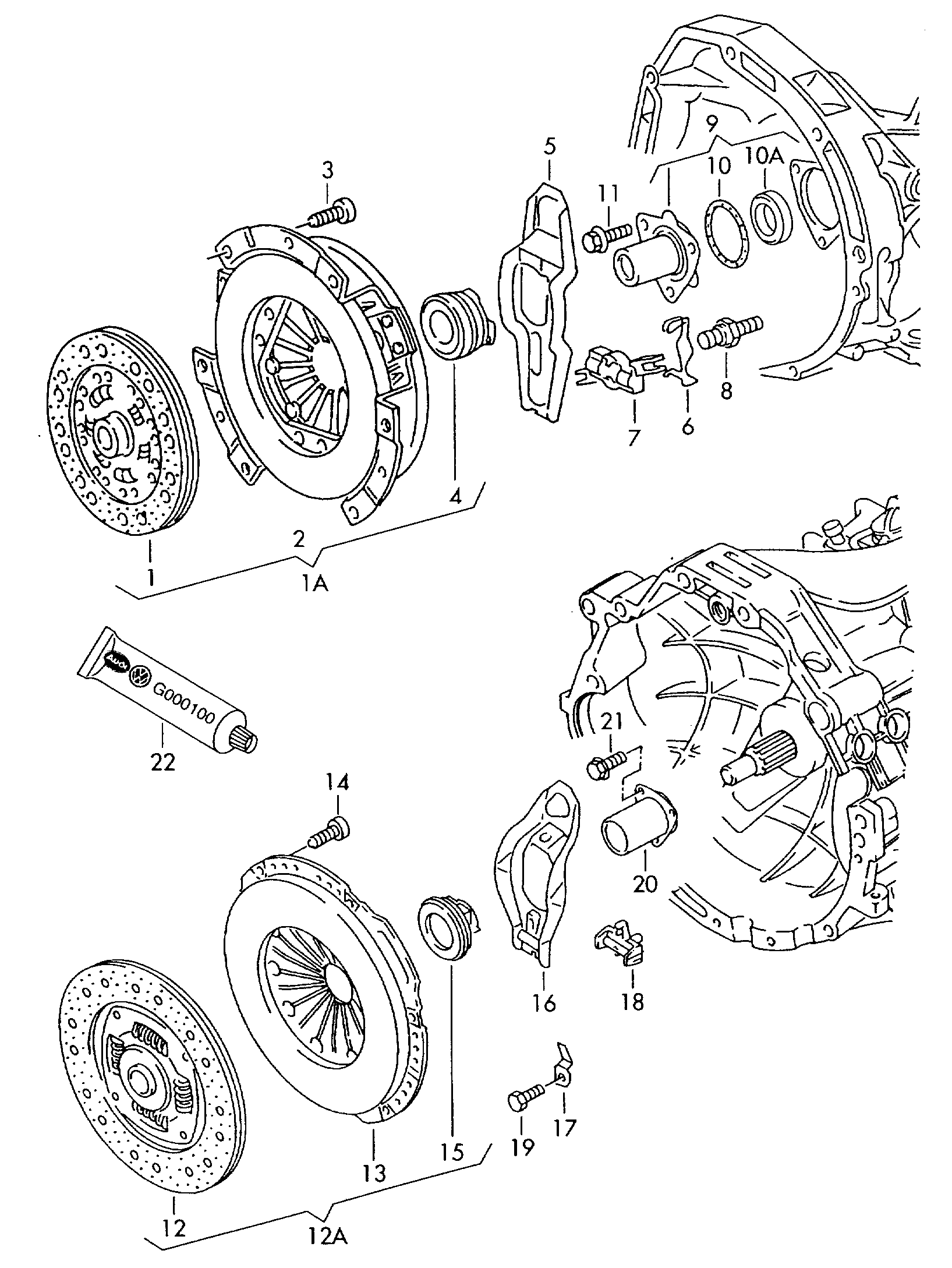 Seat 06B 141 031 L - Комплект зчеплення avtolavka.club