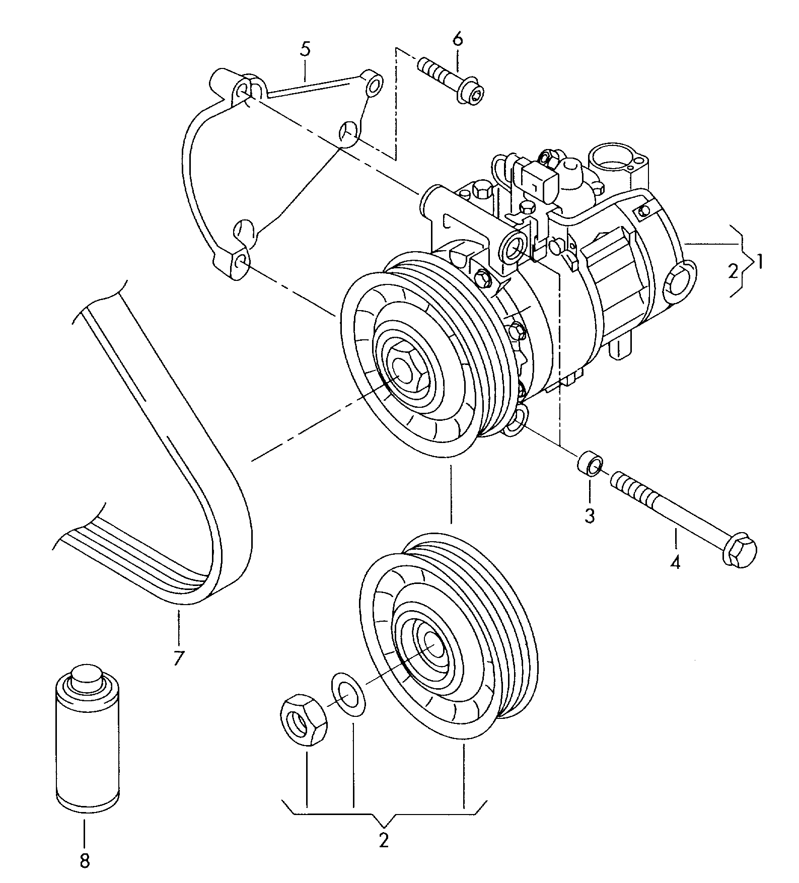 AUDI 4F0260805AF - Компресор, кондиціонер avtolavka.club