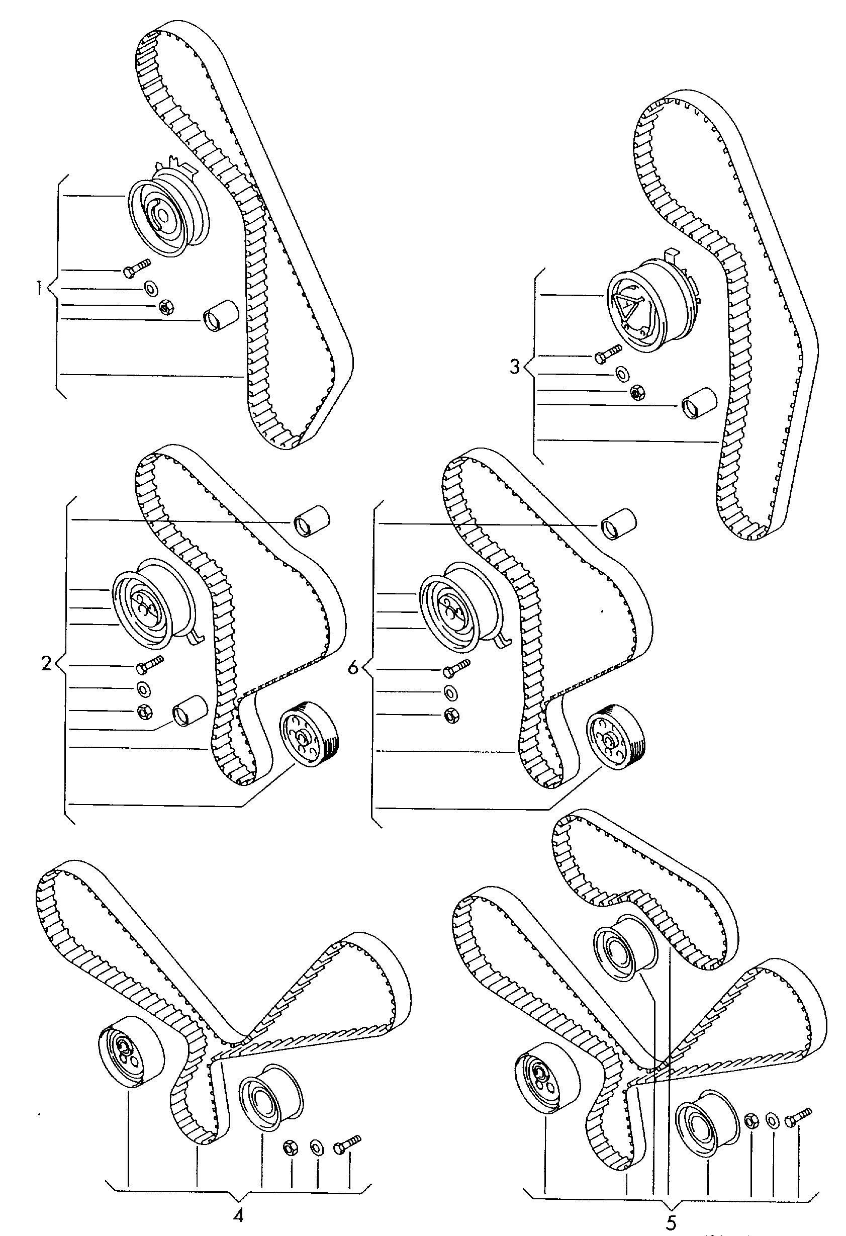 Seat 06B 198 119 C - Комплект ременя ГРМ avtolavka.club