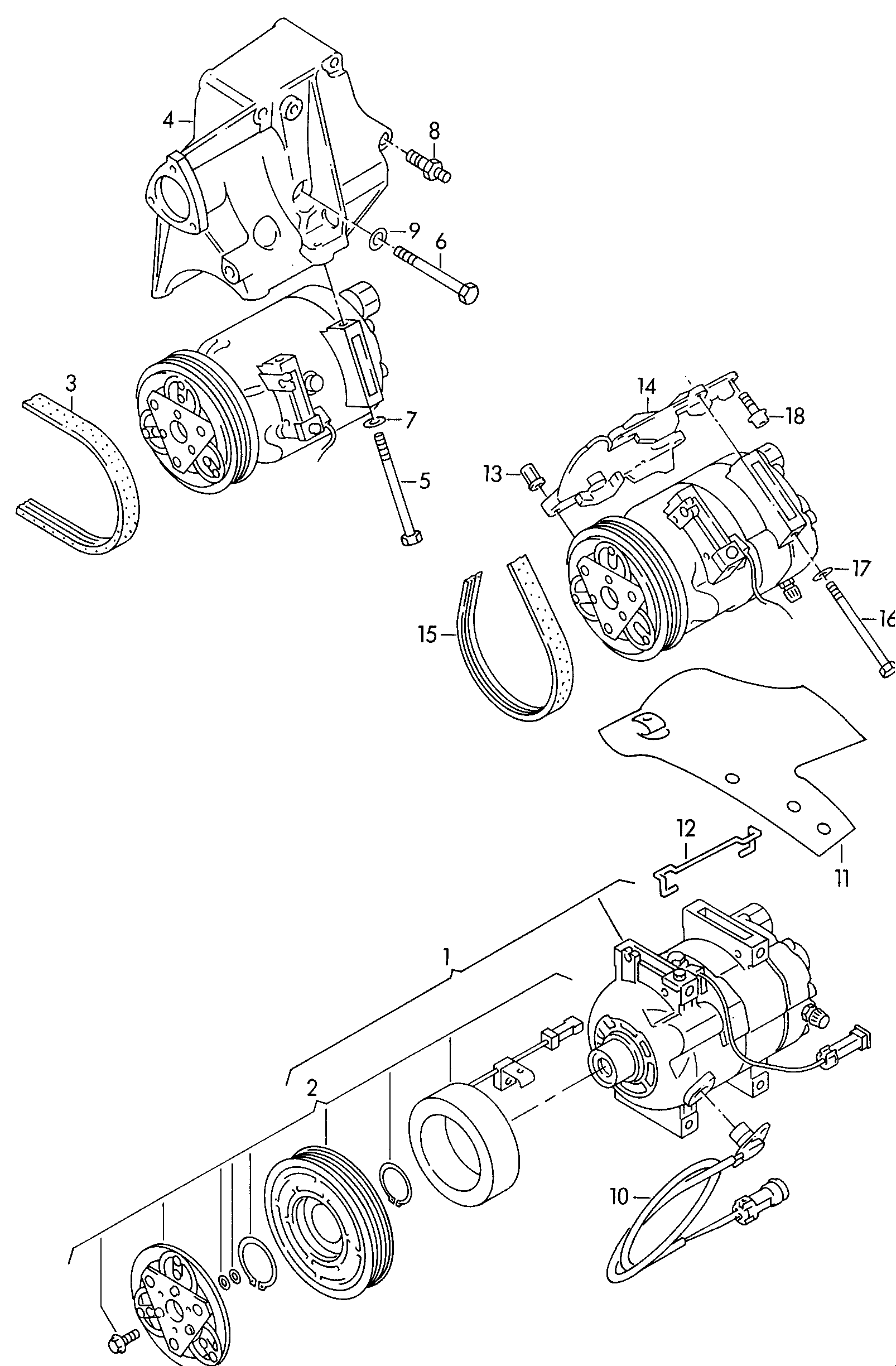 Skoda 4B0260805P - Компресор, кондиціонер avtolavka.club