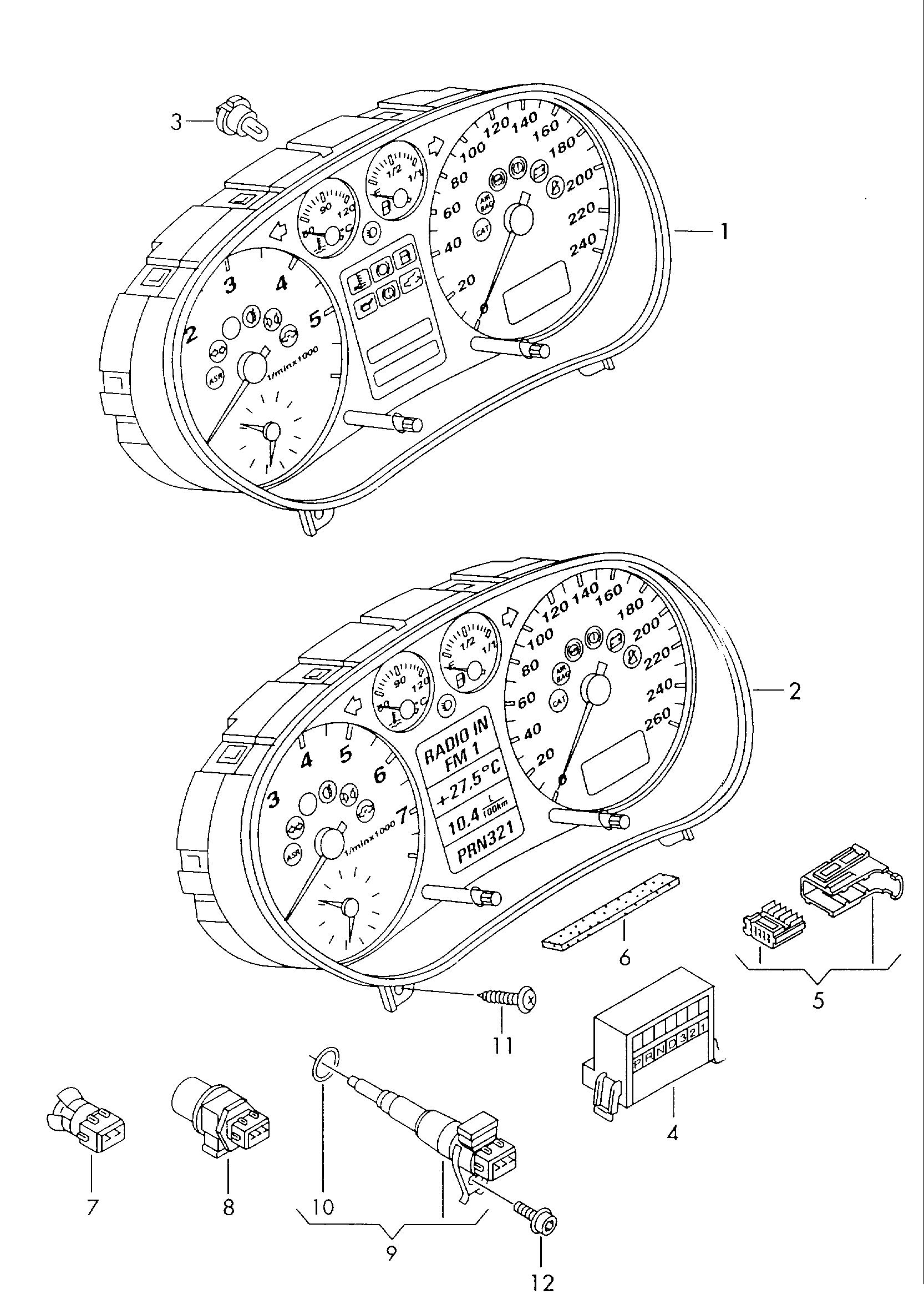 AUDI 1J0919379 - Датчик, зовнішня температура avtolavka.club