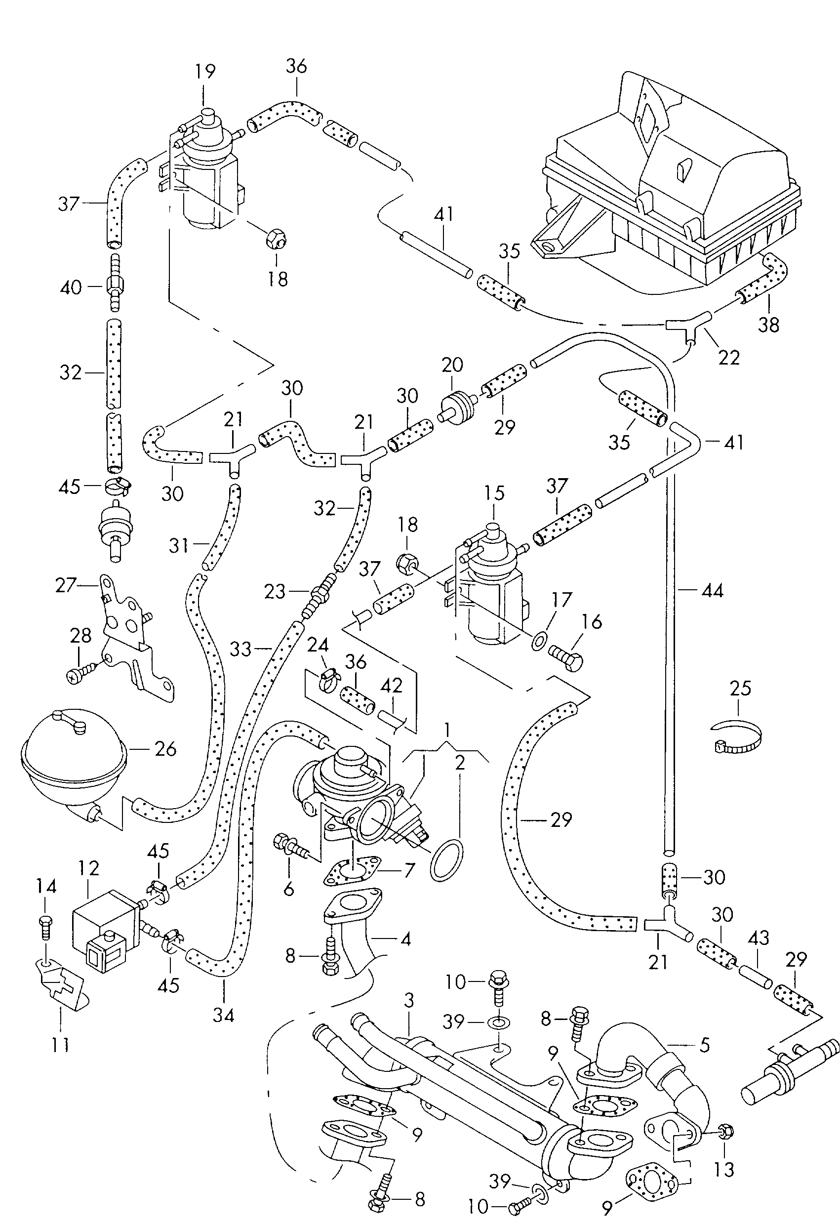 AUDI 038131521L - Трубка, клапан повернення ОГ avtolavka.club