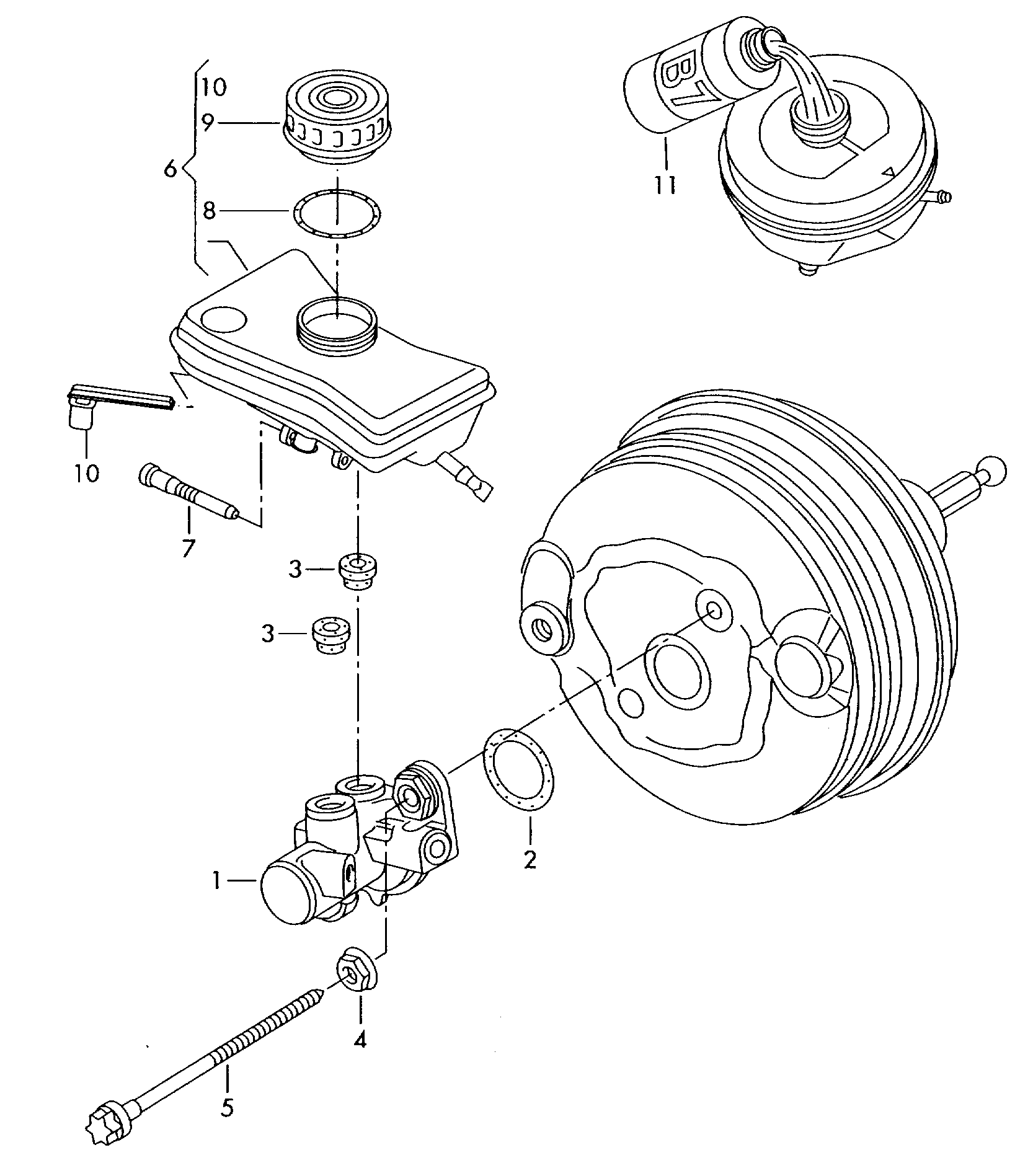 Skoda 8E0 611 021 B - Головний гальмівний циліндр avtolavka.club