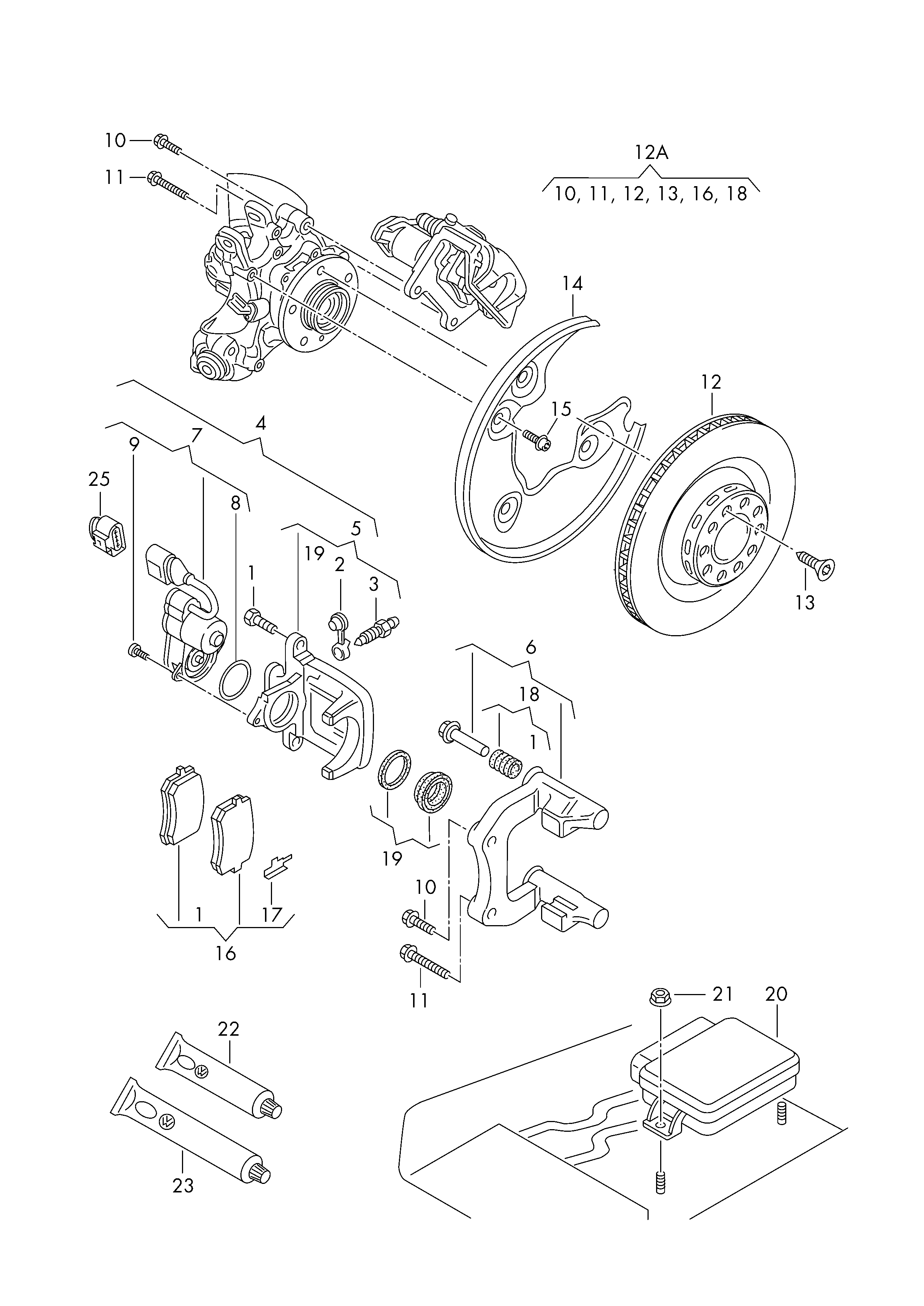 Seat 8K0698451A - Гальмівні колодки, дискові гальма avtolavka.club