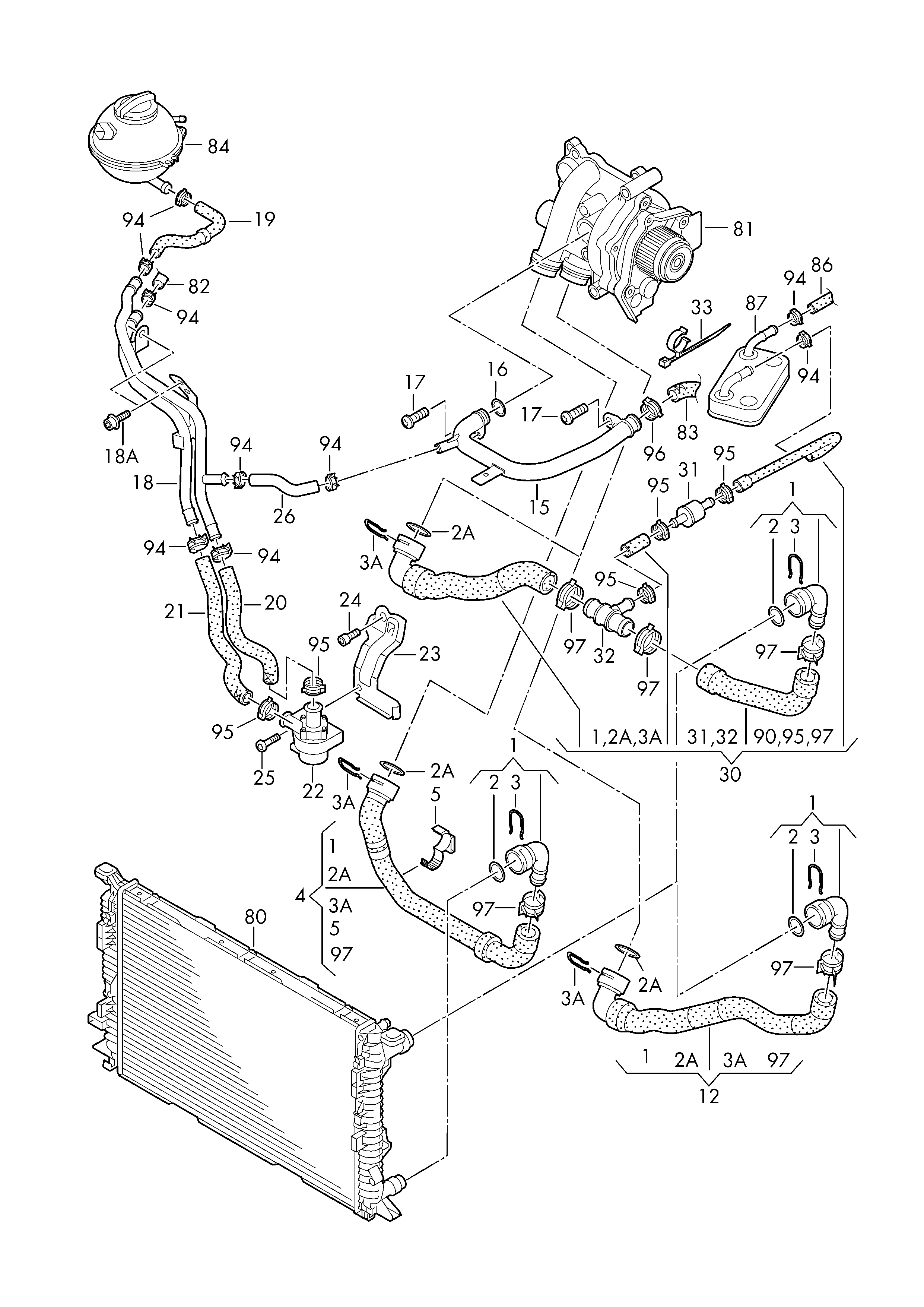 Seat 1K0 965 561 J - Додатковий водяний насос avtolavka.club