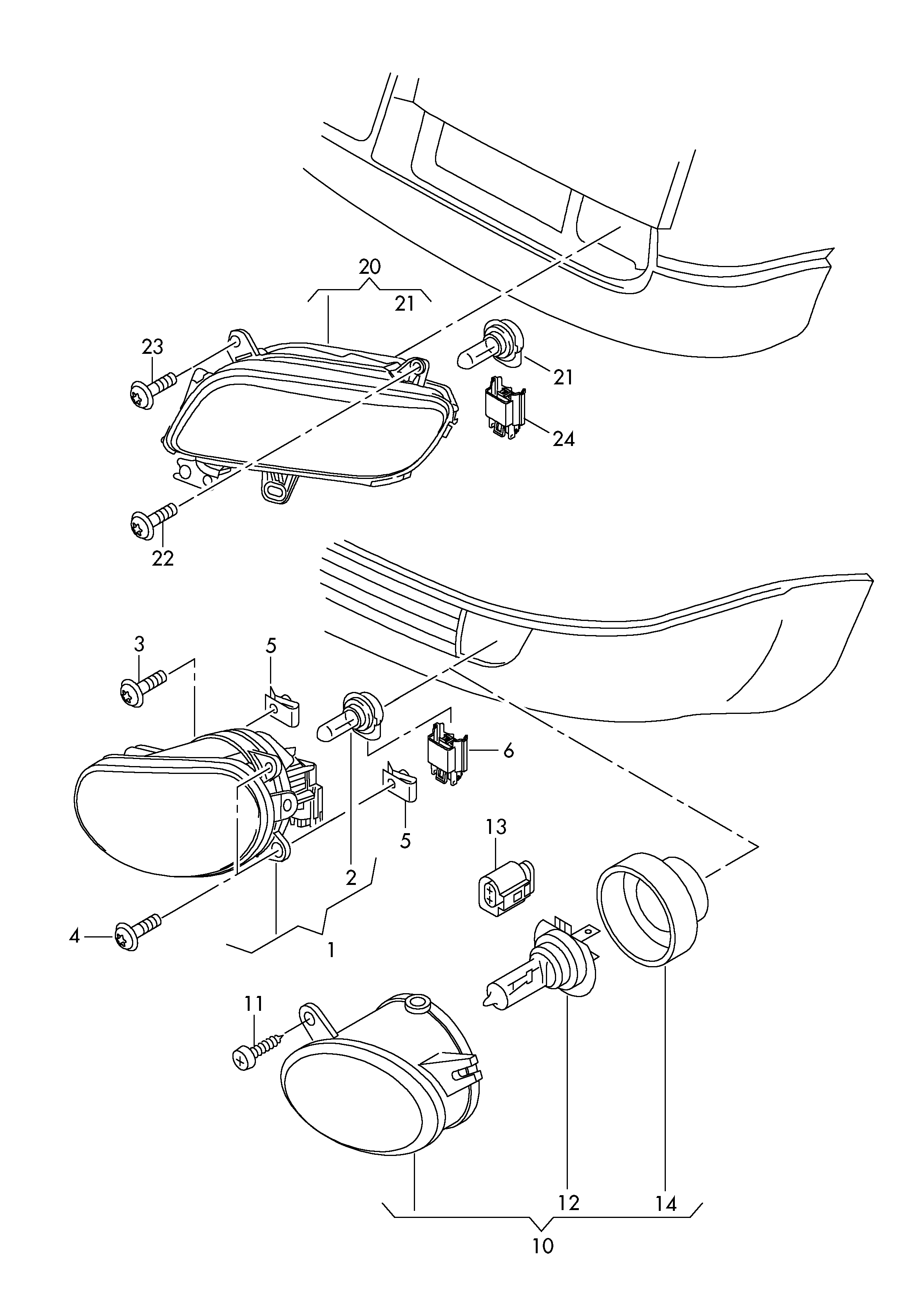 Porsche N  10529701 - Лампа розжарювання, протитуманні фари avtolavka.club