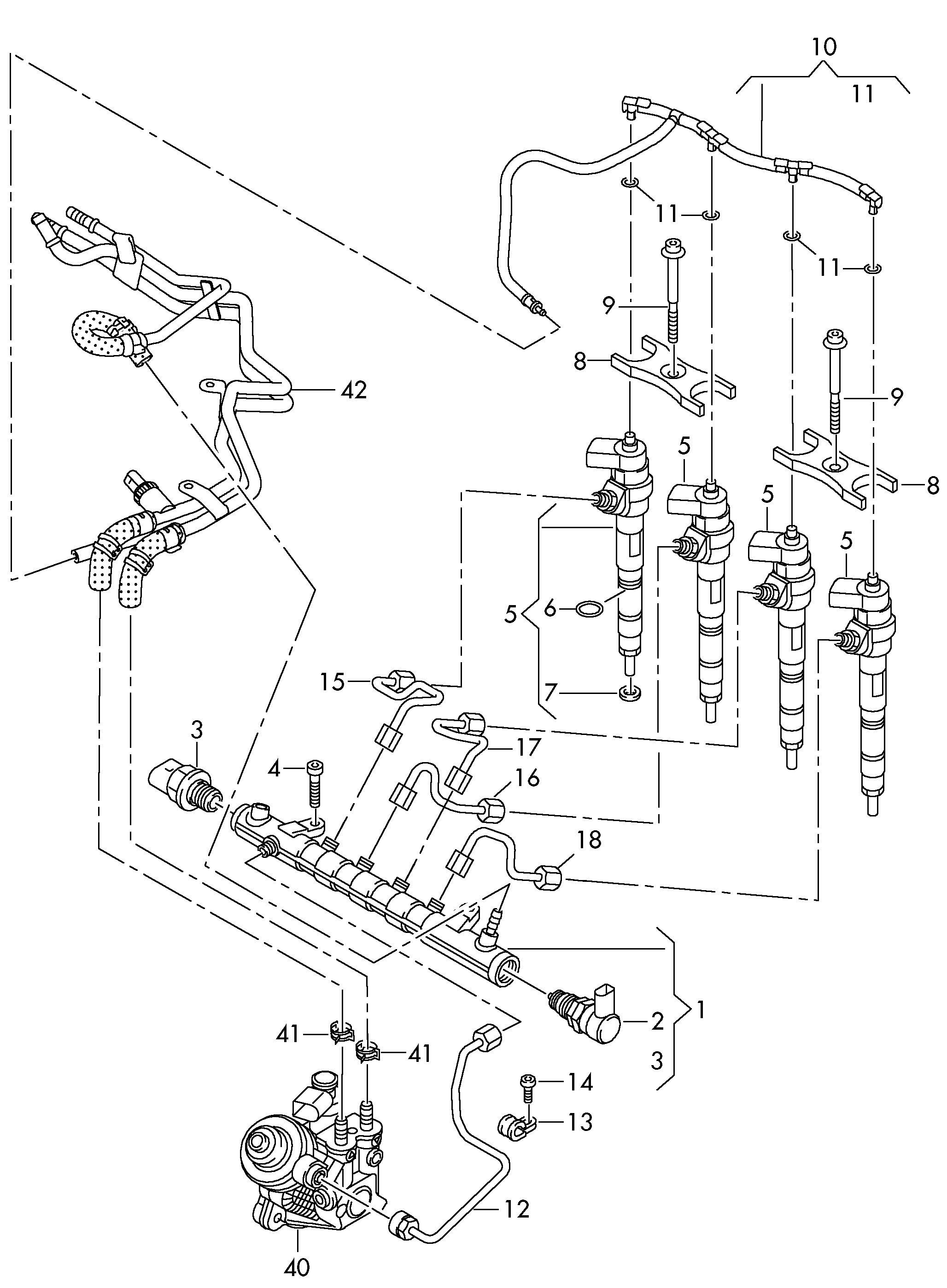 VAG 03L906054A - Датчик, тиск подачі палива avtolavka.club