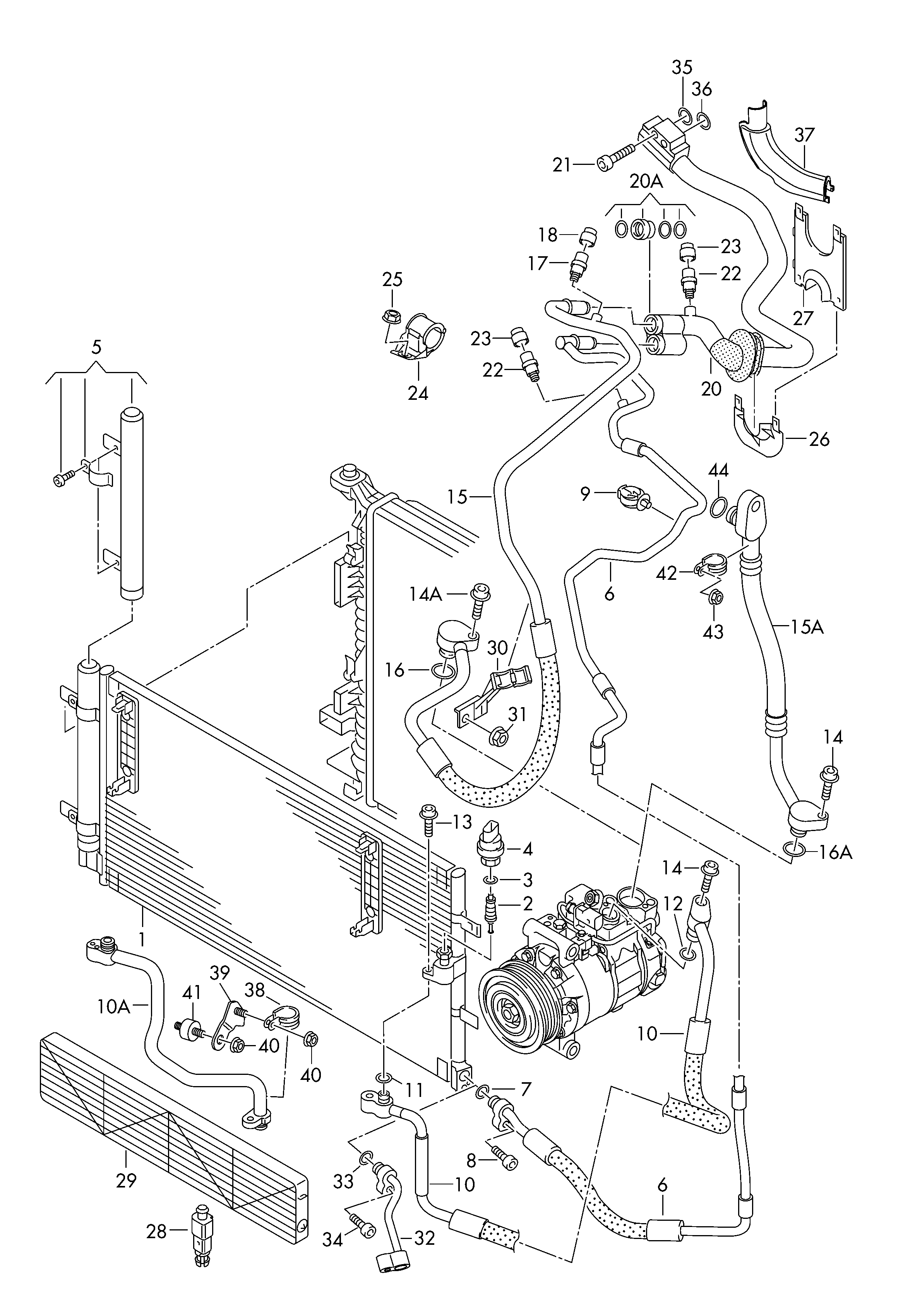 AUDI (FAW) 8K0 260 403 AF - Конденсатор, кондиціонер avtolavka.club