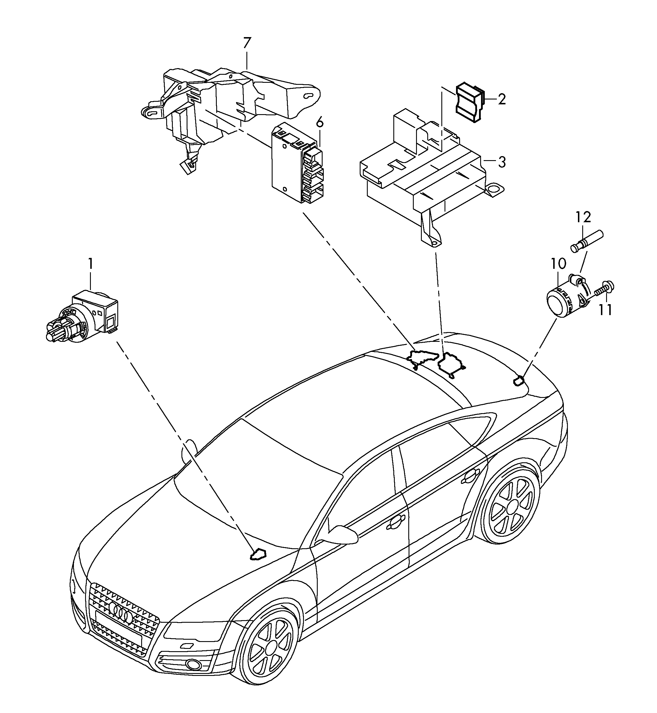 AUDI 4F0 945 459 B - Вимикач ліхтаря сигналу гальмування avtolavka.club