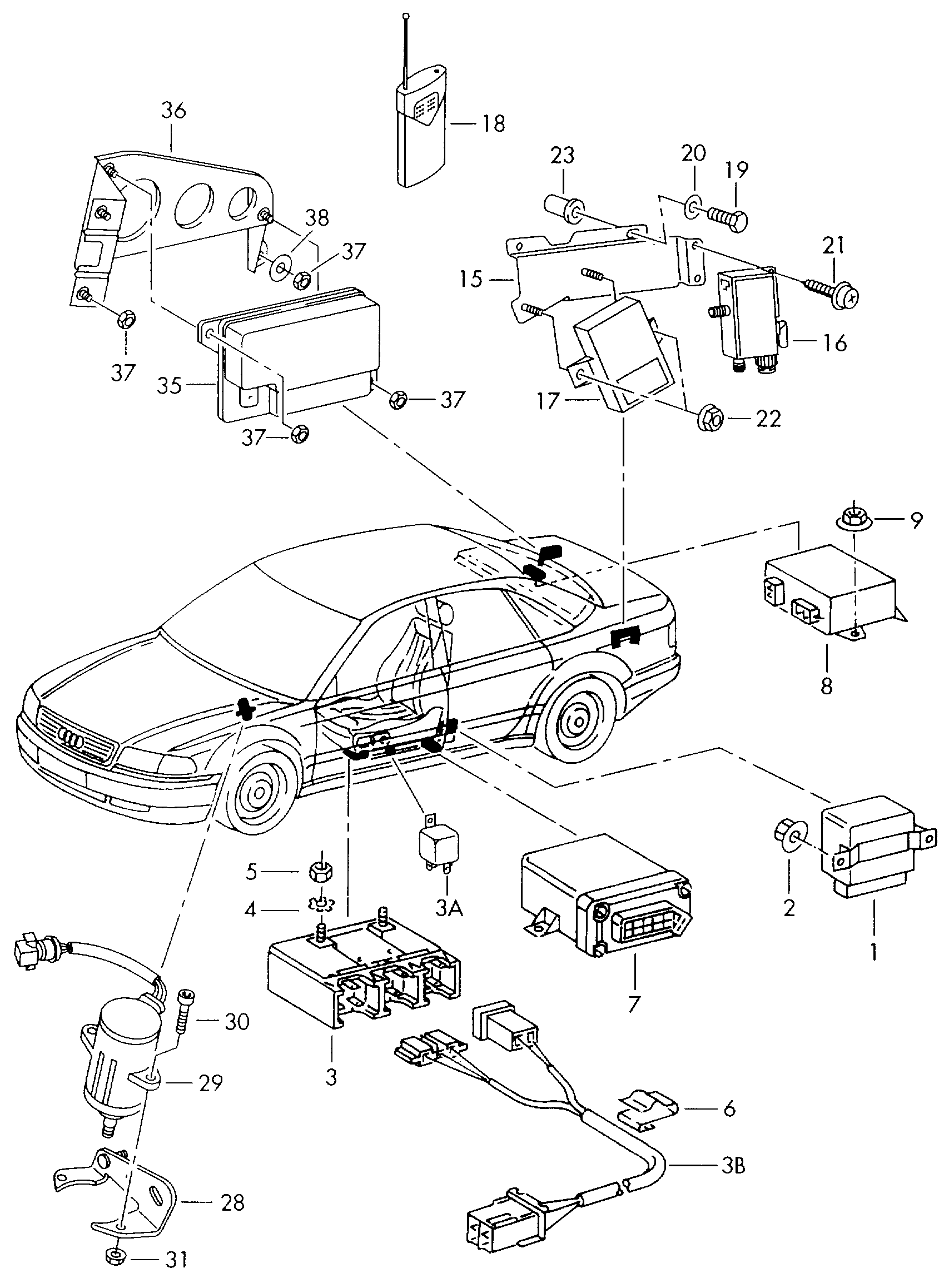 AUDI 443 951 254 A - Реле, робочий струм avtolavka.club