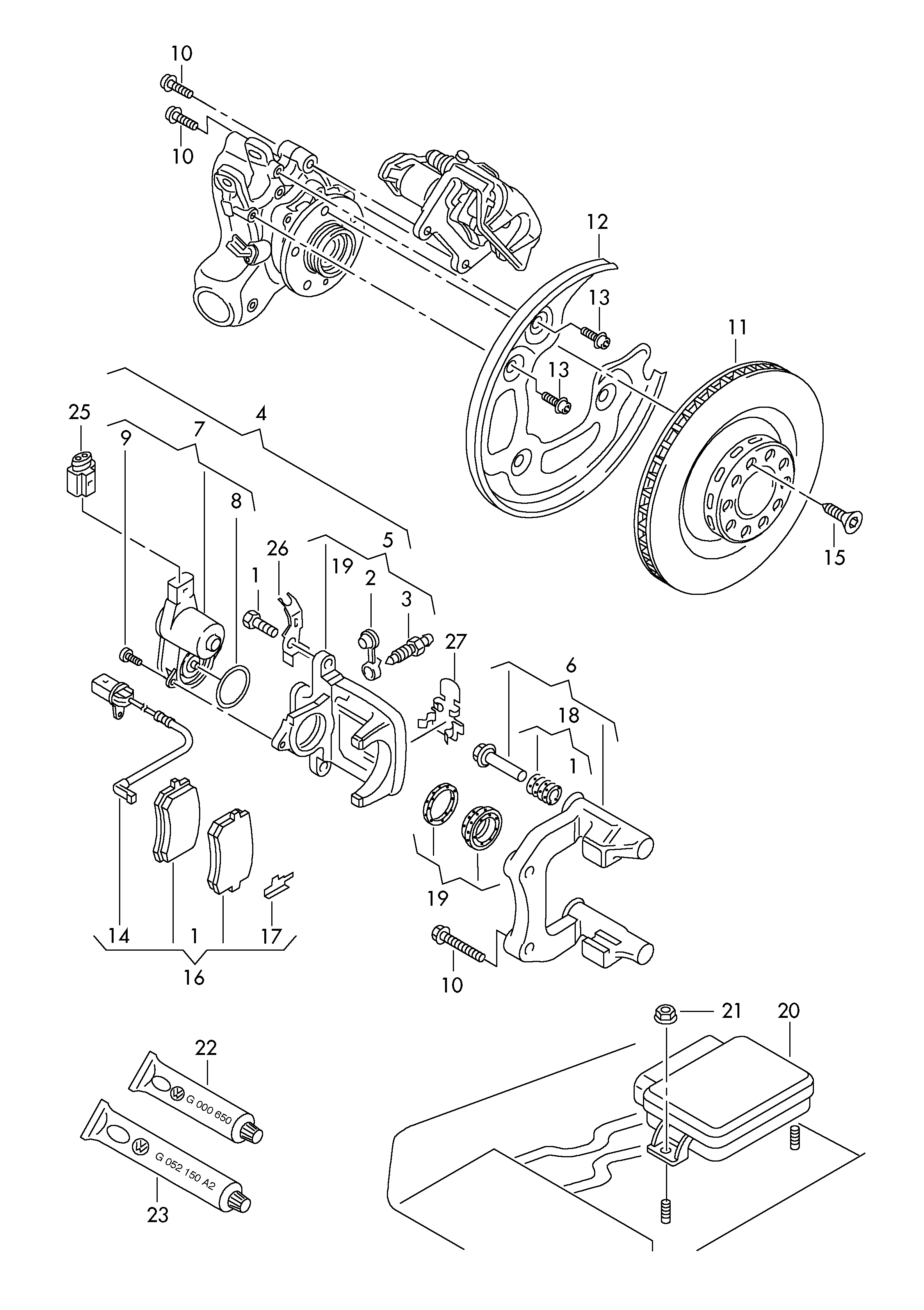 Austin 4G0698451 - 1 set of brake pads for disk brake avtolavka.club