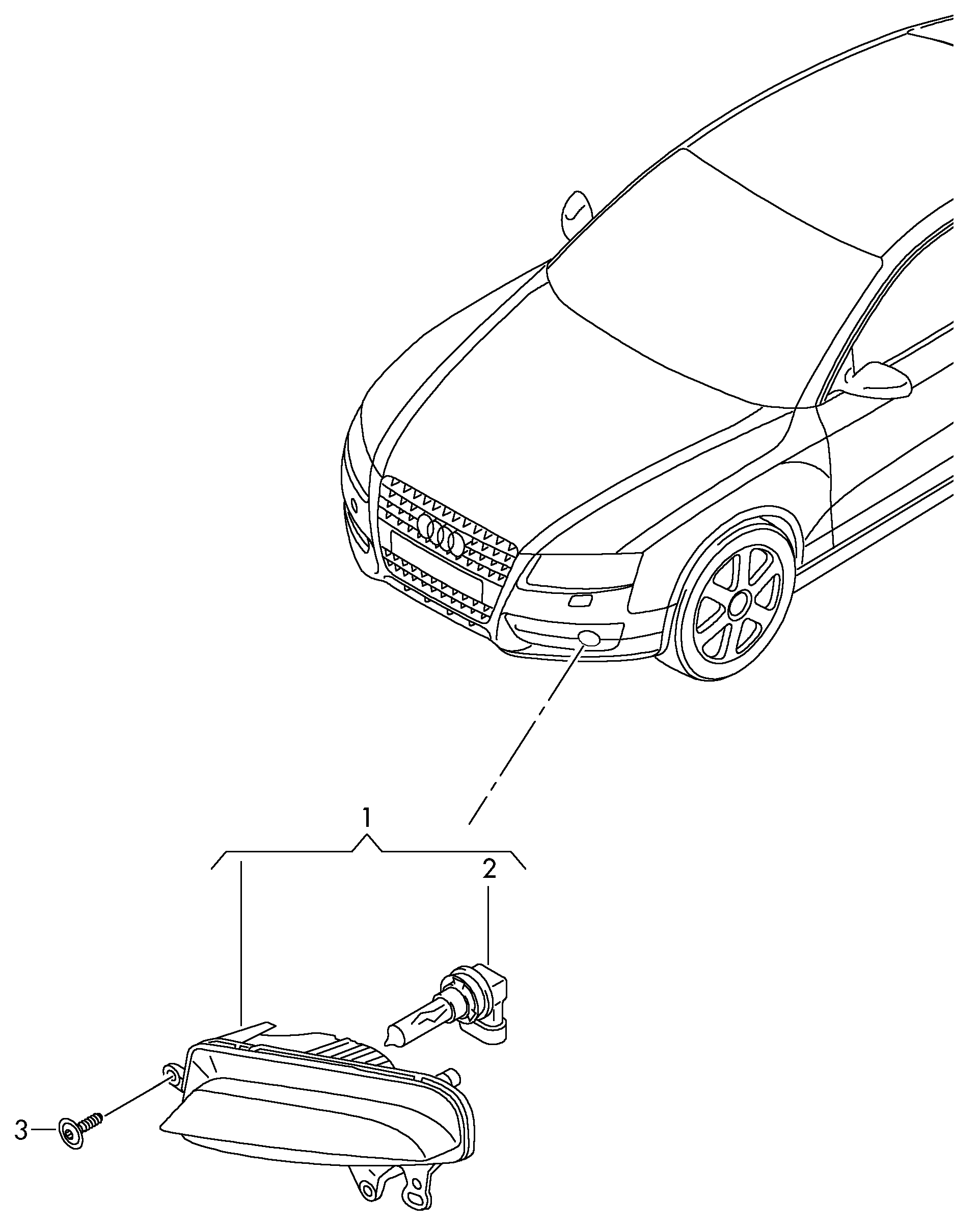 AUDI 8T0 941 699F - Противотуманная фара avtolavka.club