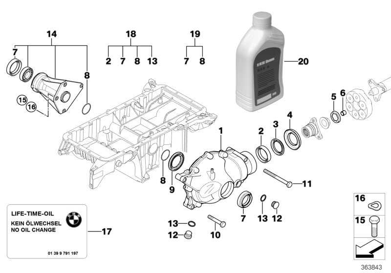 BMW 31507503115 - Підшипник, приводний вал avtolavka.club