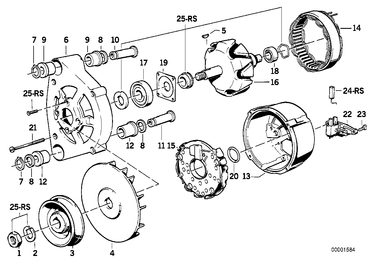 BMW 12 31 1 268 409 - Випрямляч, генератор avtolavka.club