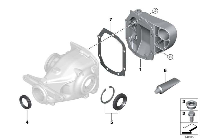 BMW 33107609536 - Ущільнене кільце, диференціал avtolavka.club