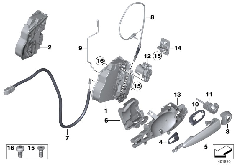 BMW 51217318416 - Замок двері avtolavka.club