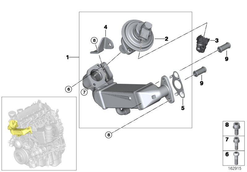 BMW 11 71 7 800 653 - Радіатор, рециркуляція ОГ avtolavka.club