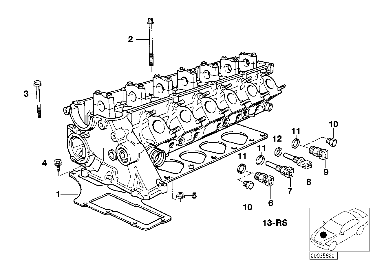 BMW 11 12 2 245 483 - Прокладка, головка циліндра avtolavka.club