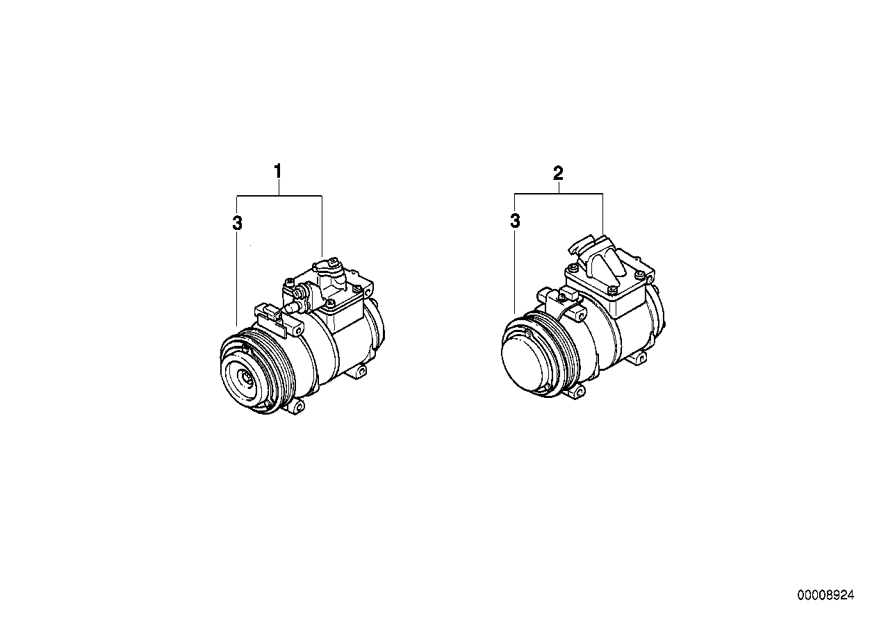 BMW 64 52 6 910 460 - Компресор, кондиціонер avtolavka.club