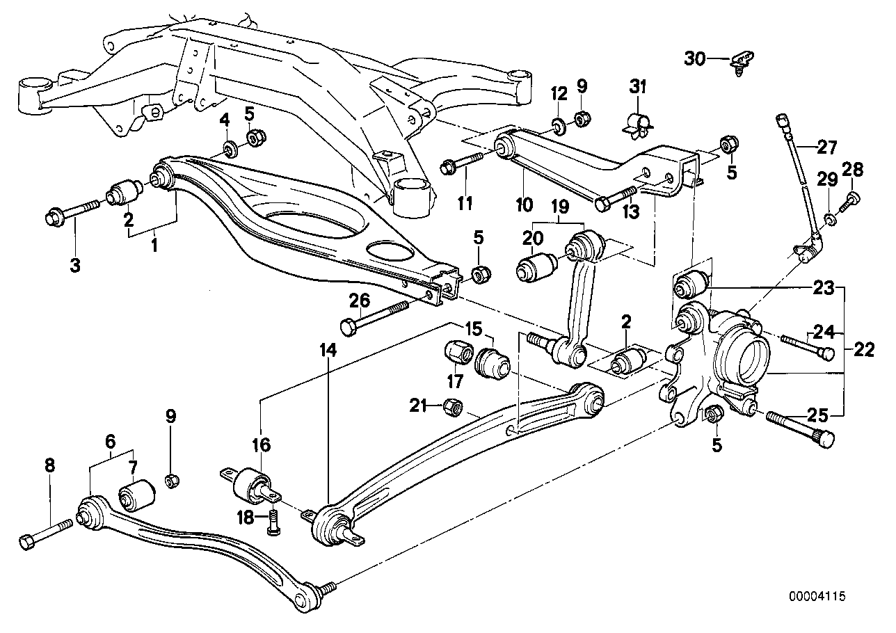 BMW 31 12 1 124 622 - Сайлентблок, важеля підвіски колеса avtolavka.club