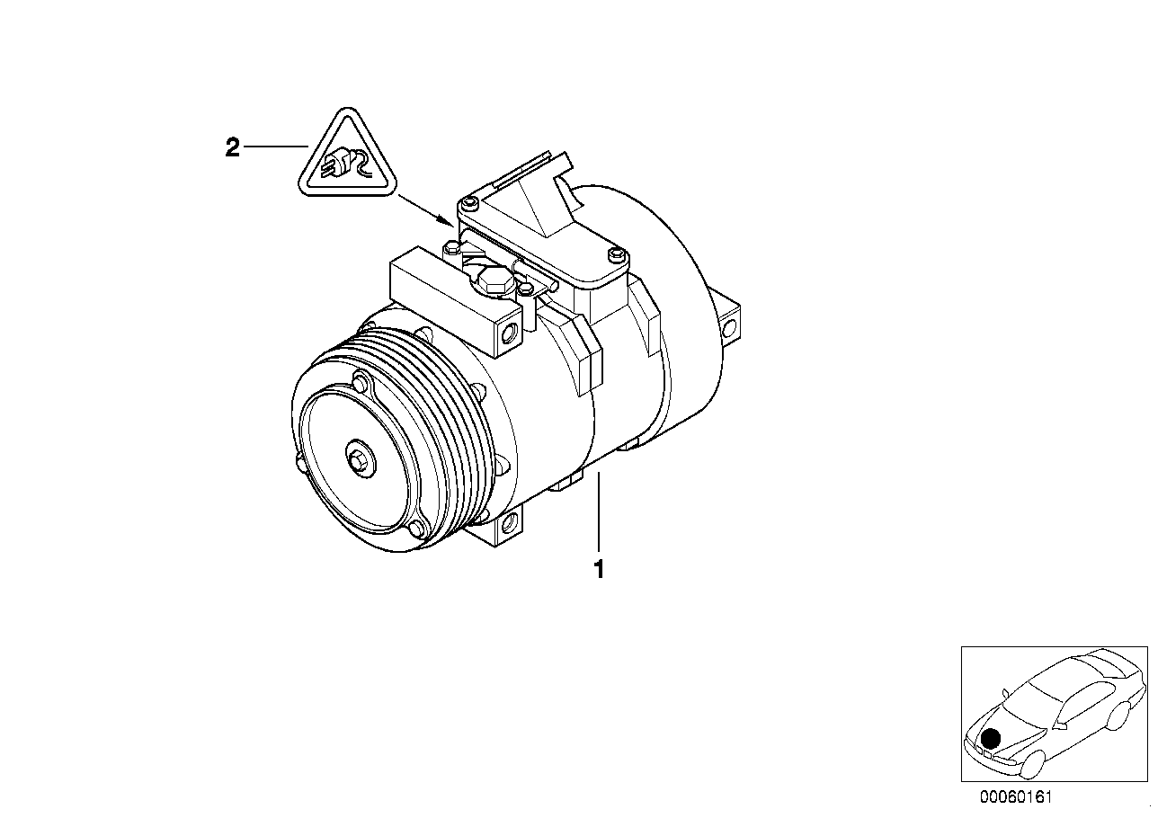 BMW 64 52 8 377 242 - Компресор, кондиціонер avtolavka.club