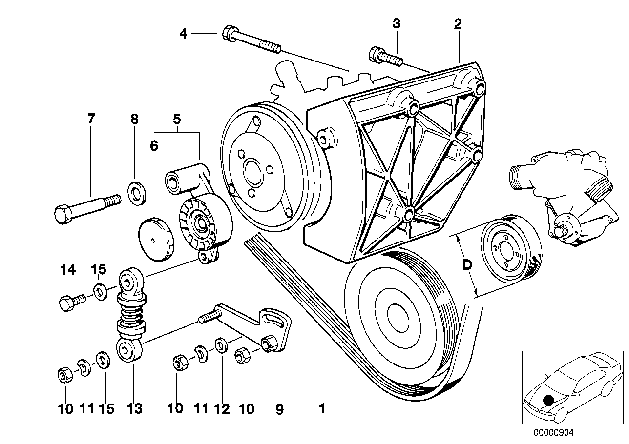 BMW 11 28 1 741 427 - Поліклиновий ремінь avtolavka.club