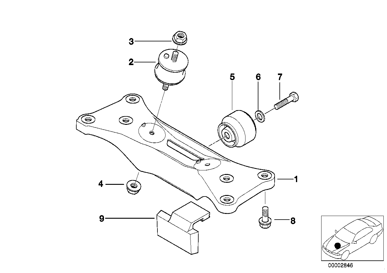 BMW 22 31 6 771 130 - Підвіска, автоматична коробка передач avtolavka.club