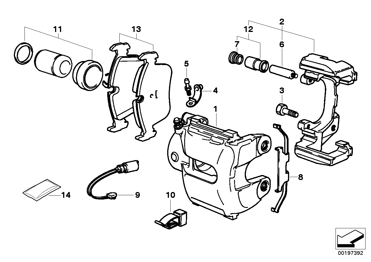 Mini 34111165559 - Ремкомплект, гальмівний супорт avtolavka.club