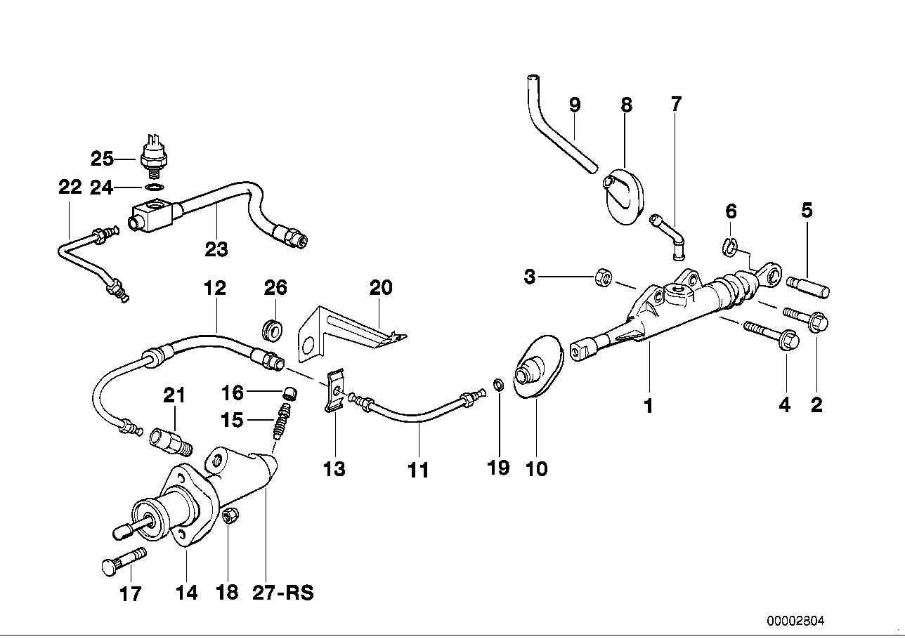 BMW 21 52 6 758 829 - Головний циліндр, система зчеплення avtolavka.club