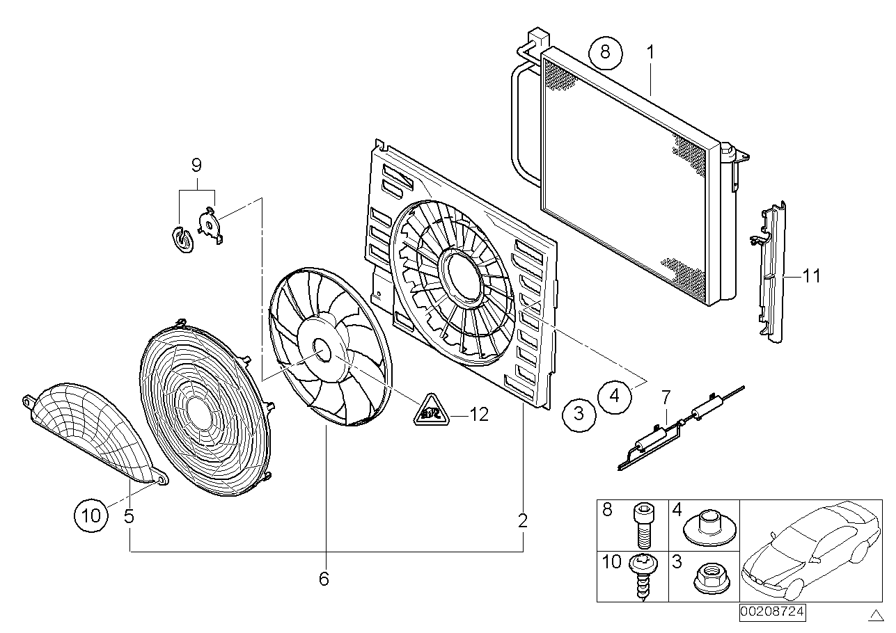 BMW 64548369070 - Вентилятор, охолодження двигуна avtolavka.club