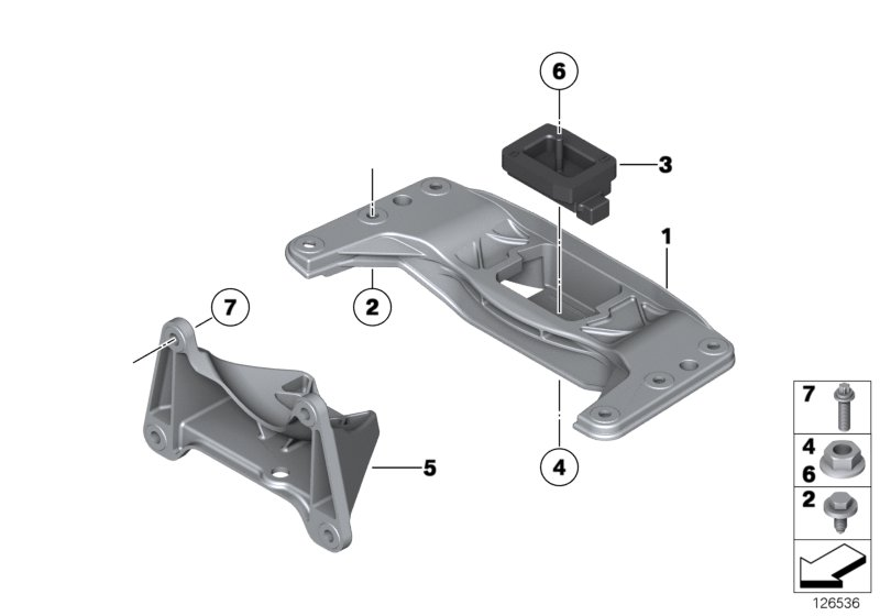 BMW 22 31 6 770 289 - Підвіска, ступінчаста коробка передач avtolavka.club