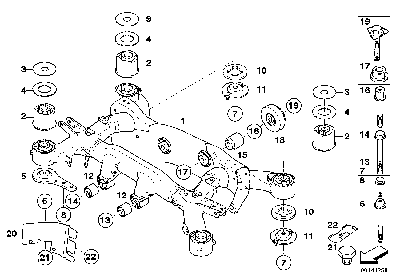 BMW 33 17 6 770 764 - Сайлентблок, важеля підвіски колеса avtolavka.club